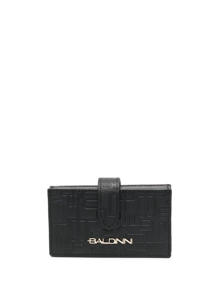  Baldinini Monogram-pattern Leather Wallet - Black 