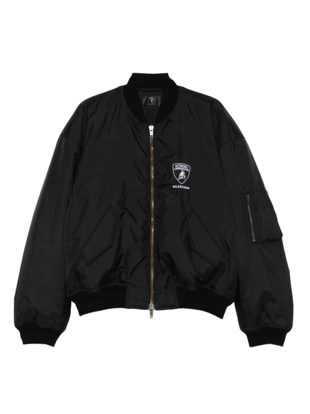  Balenciaga Automobili Lamborghini-logo Bomber Jacket - Black 