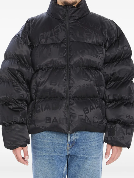  Balenciaga Bb Garde-robe Puffer Jacket - Black 