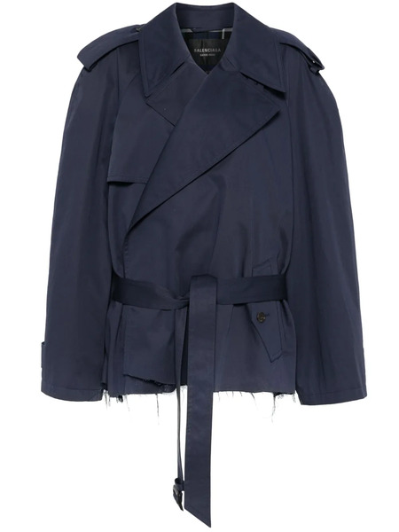  Balenciaga Belted Jacket - Blue 