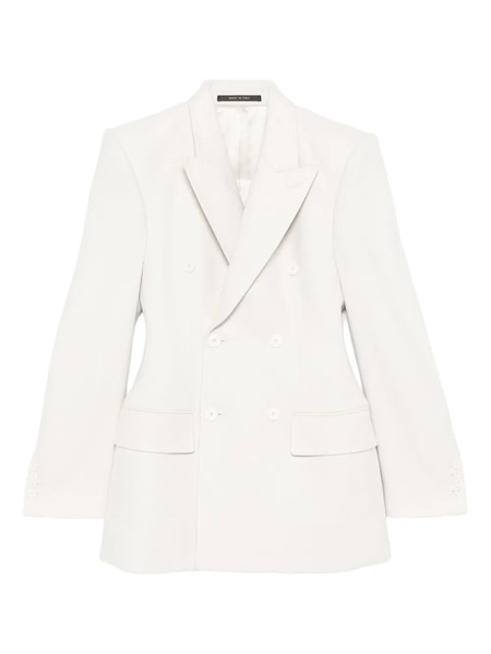  Balenciaga Double-breasted Hourglass Blazer - Neutrals 
