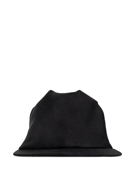  Balenciaga Draped Silk Cap - Black 