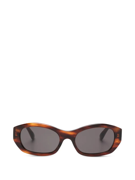  Balenciaga Eyewear Geometric-frame Sunglasses - Brown 