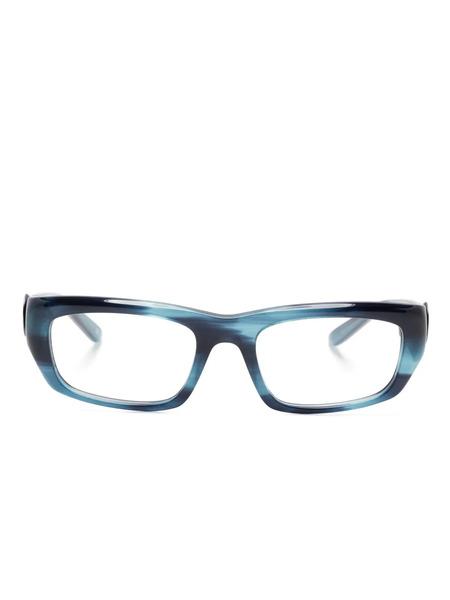 Balenciaga Eyewear Rectangle-frame Glasses - Blue 