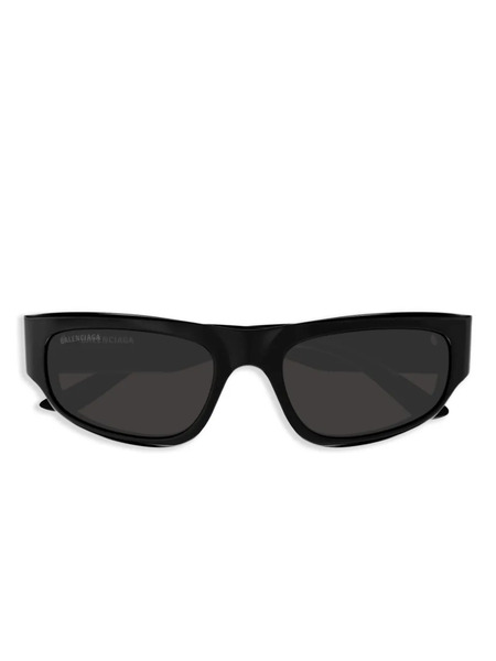  Balenciaga Eyewear Rectangular-frame Sunglasses - Black 