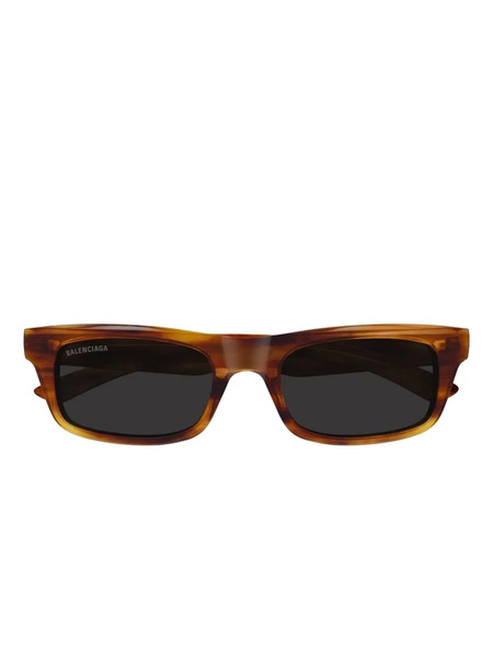  Balenciaga Eyewear Rectangular-frame Sunglasses - Brown 