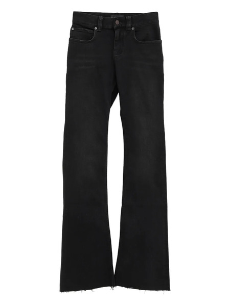  Balenciaga Frayed-hem Jeans - Black 