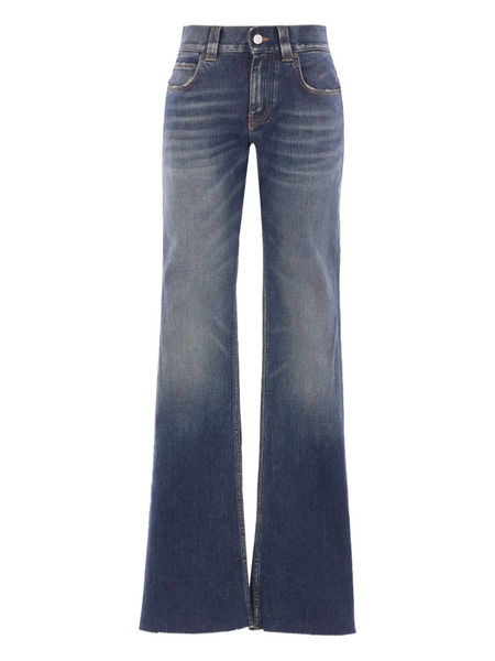 Balenciaga Frayed-hem Jeans - Dark Blue 