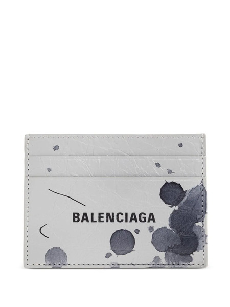  Balenciaga Leather Wallet - Grey 