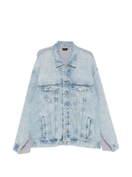  Balenciaga Logo-denim Denim Jacket - Blue 
