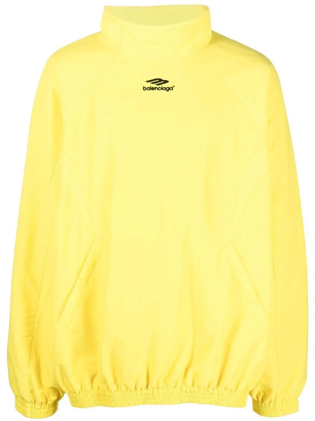  Balenciaga Logo Oversized Sweatshirt - Yellow 