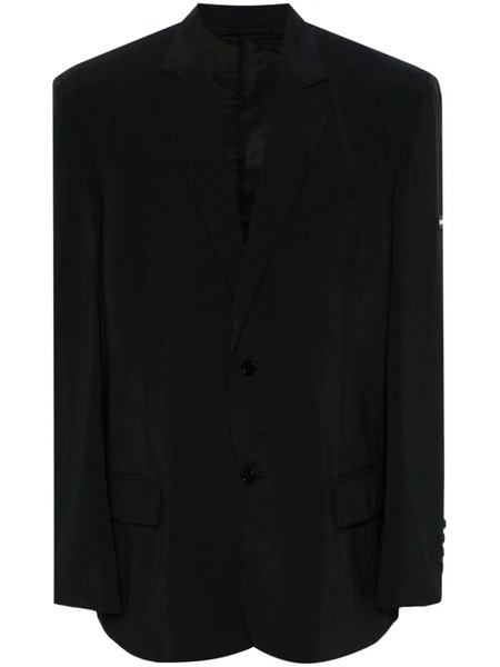  Balenciaga Logo-patch Blazer - Black 