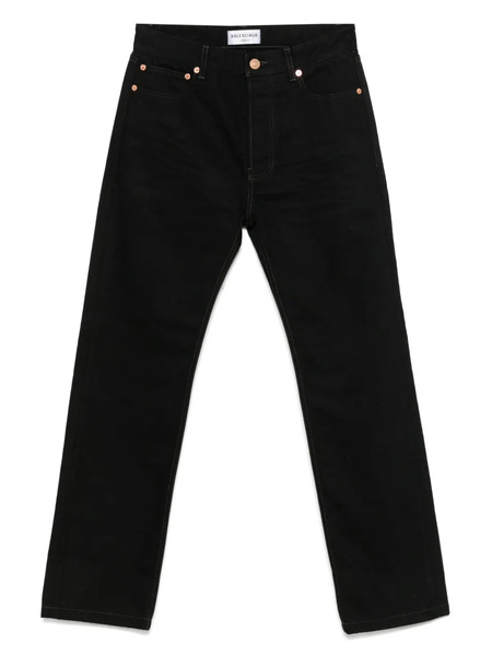  Balenciaga Logo-patch Jeans - Black 