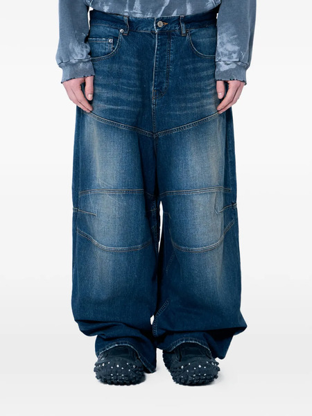  Balenciaga Logo-patch Jeans - Blue 