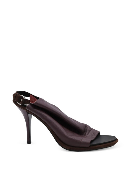  Balenciaga Pre-owned Slingback Open-toe Leather Pump - Red 