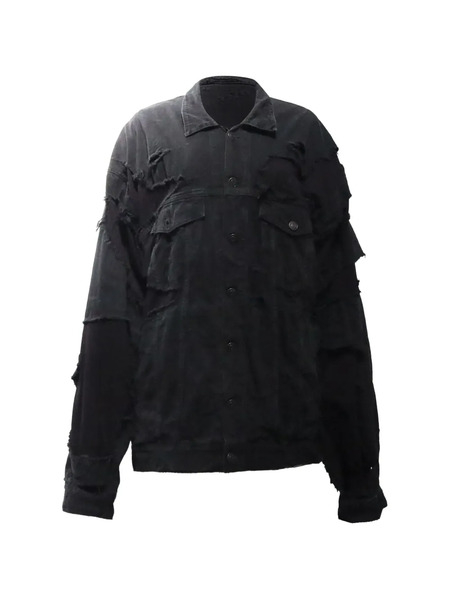  Balenciaga Pre-owned Unity Sports Distressed Jacket - Black 