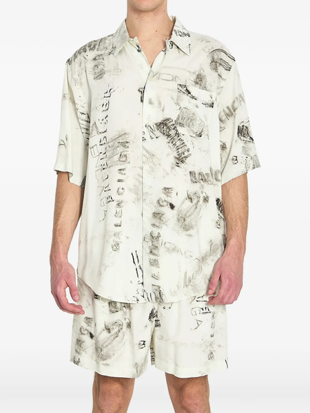  Balenciaga Pyjama Shirt - Neutrals 