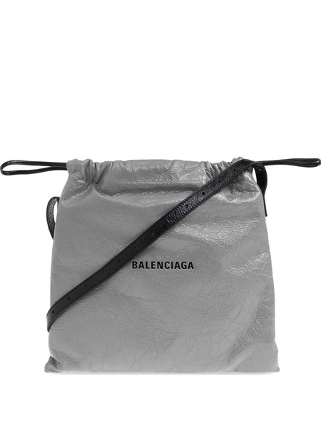  Balenciaga Shopper Dust Drawstring Shoulder Bag - Grey 