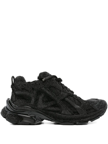  Balenciaga Strass Runner Sneakers - Black 