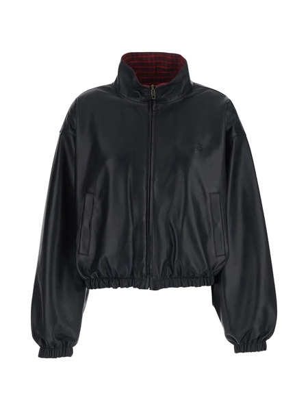  Balenciaga Zip-up Leather Jacket - Black 