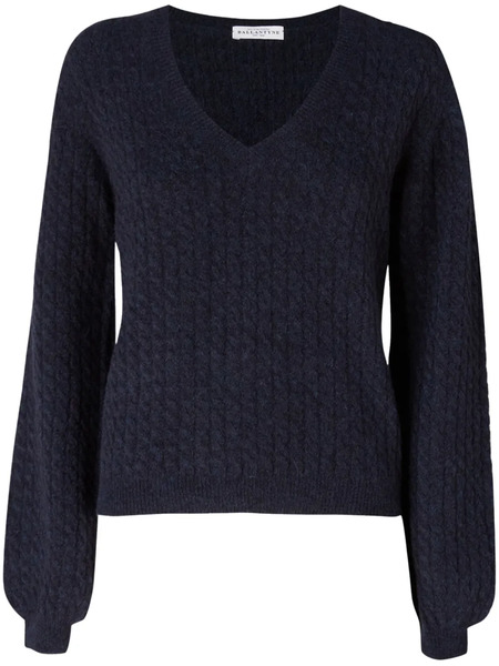  Ballantyne Cable-knit Jumper - Blue 