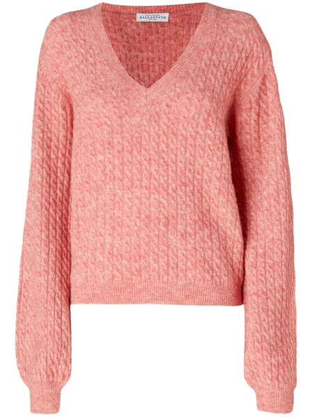  Ballantyne Cable-knit Jumper - Pink 