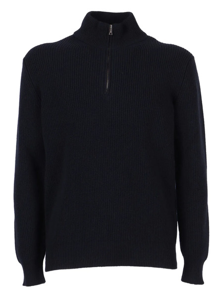  Ballantyne Half-zipped Sweater - Blue 