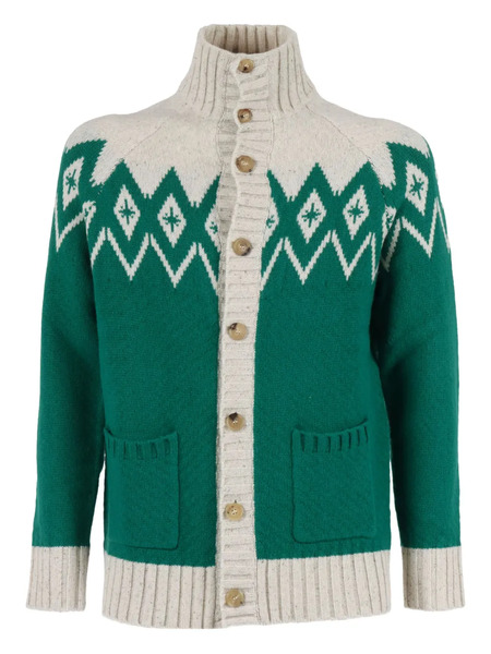 Ballantyne High-neck Cardigan - Green 