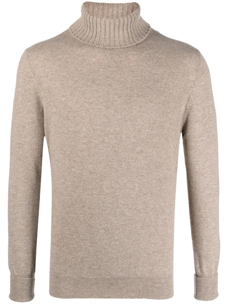  Ballantyne Roll-neck Cashmere Jumper - Neutrals 