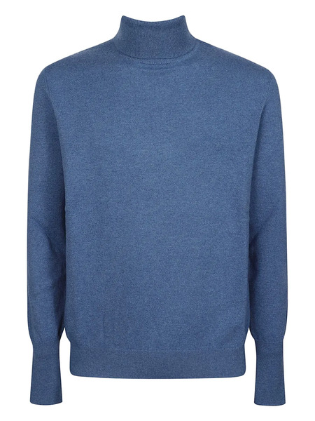  Ballantyne Roll-neck Jumper - Blue 