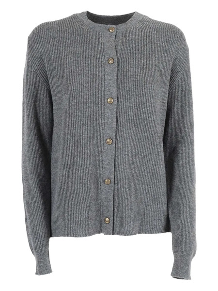  Ballantyne Round-neck Cardigan - Grey 