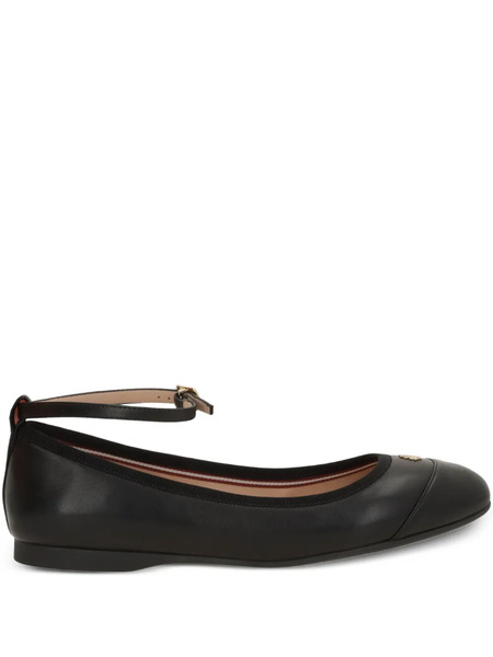  Bally Ankle-strap Ballet Flats - Black 