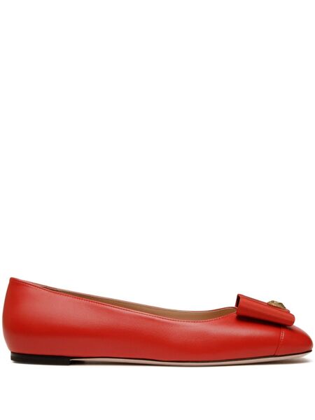  Bally B-bow Ballet Flats - Red 