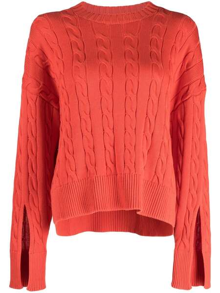  Bally Cable-knit Cotton Jumper - Orange 