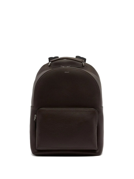  Bally Capitol Grained-leather Backpack - Brown 