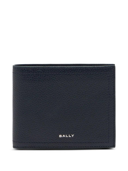  Bally Capitol Grained Leather Wallet - Blue 