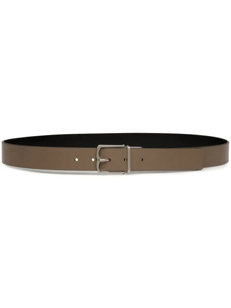  Bally Emblem Leather Belt - Brown 