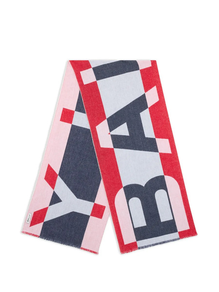  Bally Geometric-logo Scarf - Red 