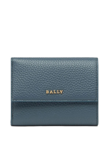  Bally Grained Leather Wallet - Blue 