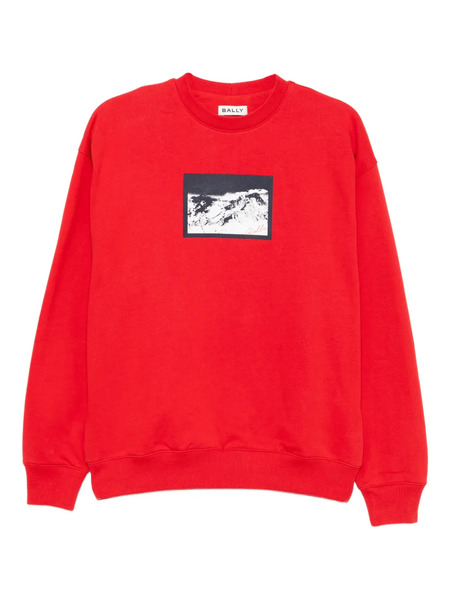  Bally Graphiced Sweatshirt - Red 