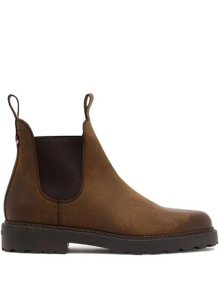  Bally Gusto Pull-tab Boots - Brown 