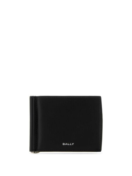  Bally Leather Card Holder - Black 
