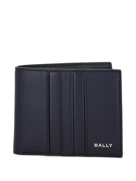  Bally Leather Embossed Wallet - Black 