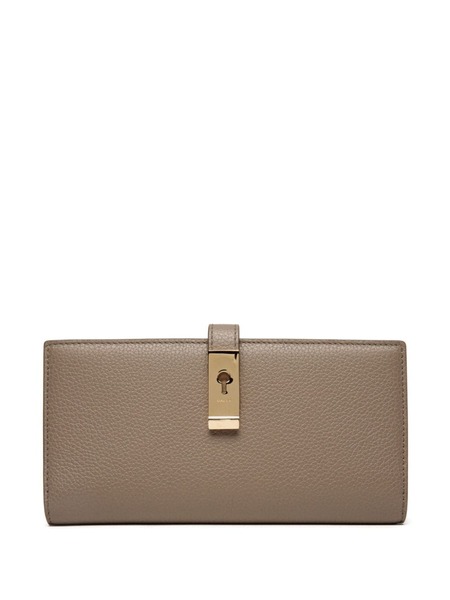  Bally Lock Me Bi-fold Leather Wallet - Brown 