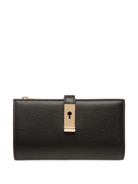  Bally Lock Me Wallet - Black+yelgold 