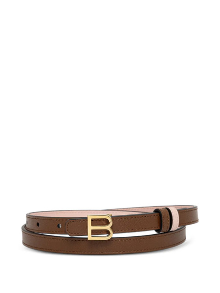  Bally Logo Buckle Belt - Brown 
