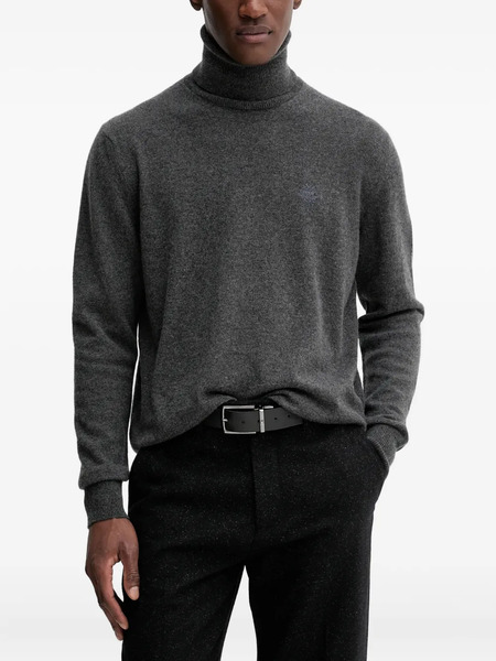  Bally Logo-embroidered Roll-neck Sweater - Grey 