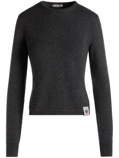  Bally Logo-patch Cashmere Jumper - Grey 