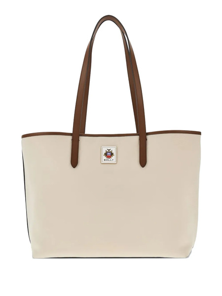  Bally Logo-patch Tote Bag - Neutrals 