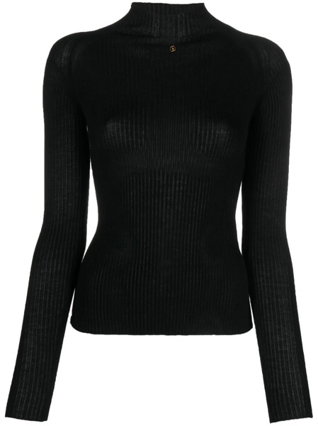  Bally Logo-plaque High-neck Jumper - Black 